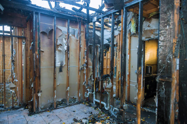 Professional Fire Damage Removal technician working in Woodbury, NJ